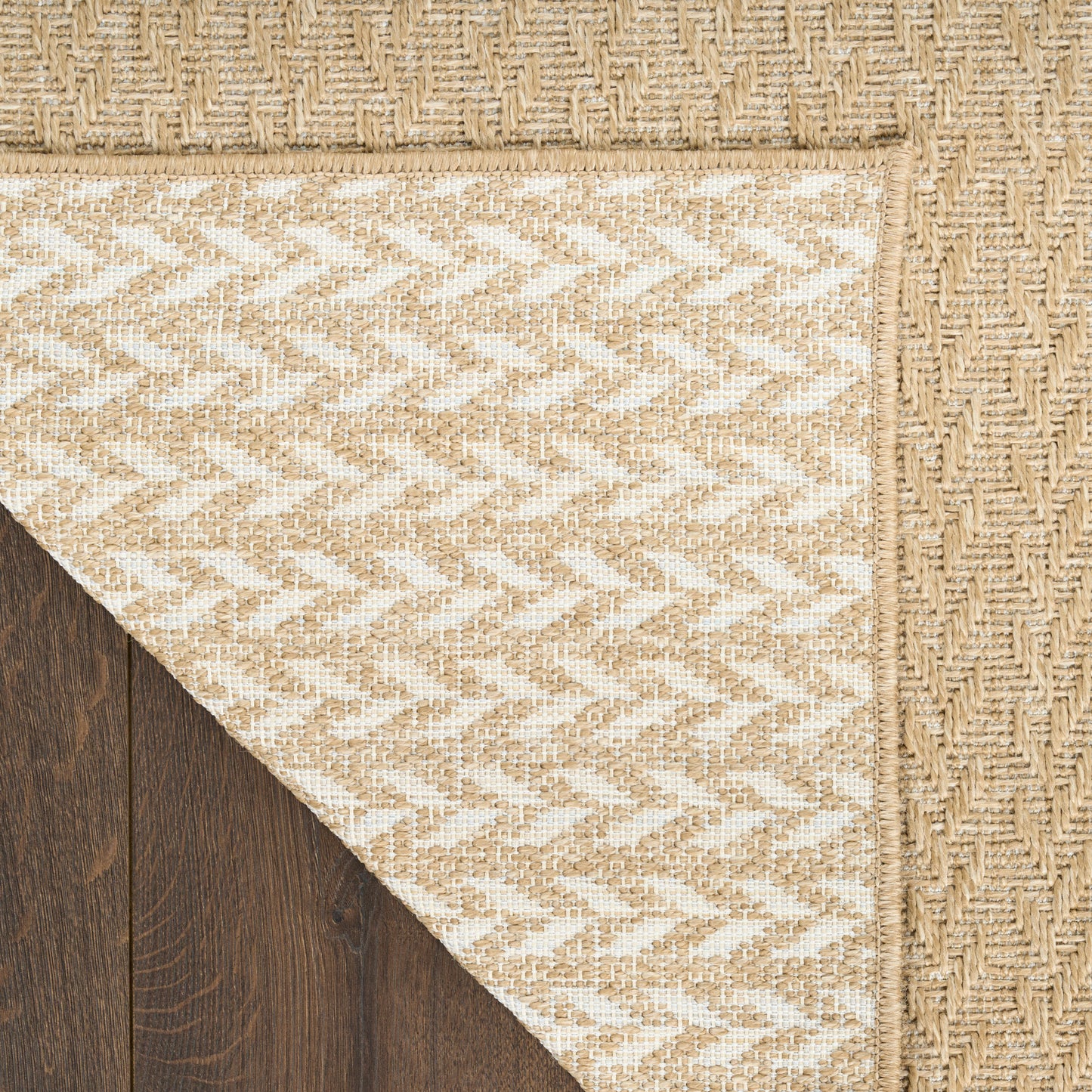 Nourison Tulum 2'2" x 10' Taupe Outdoor Rug
