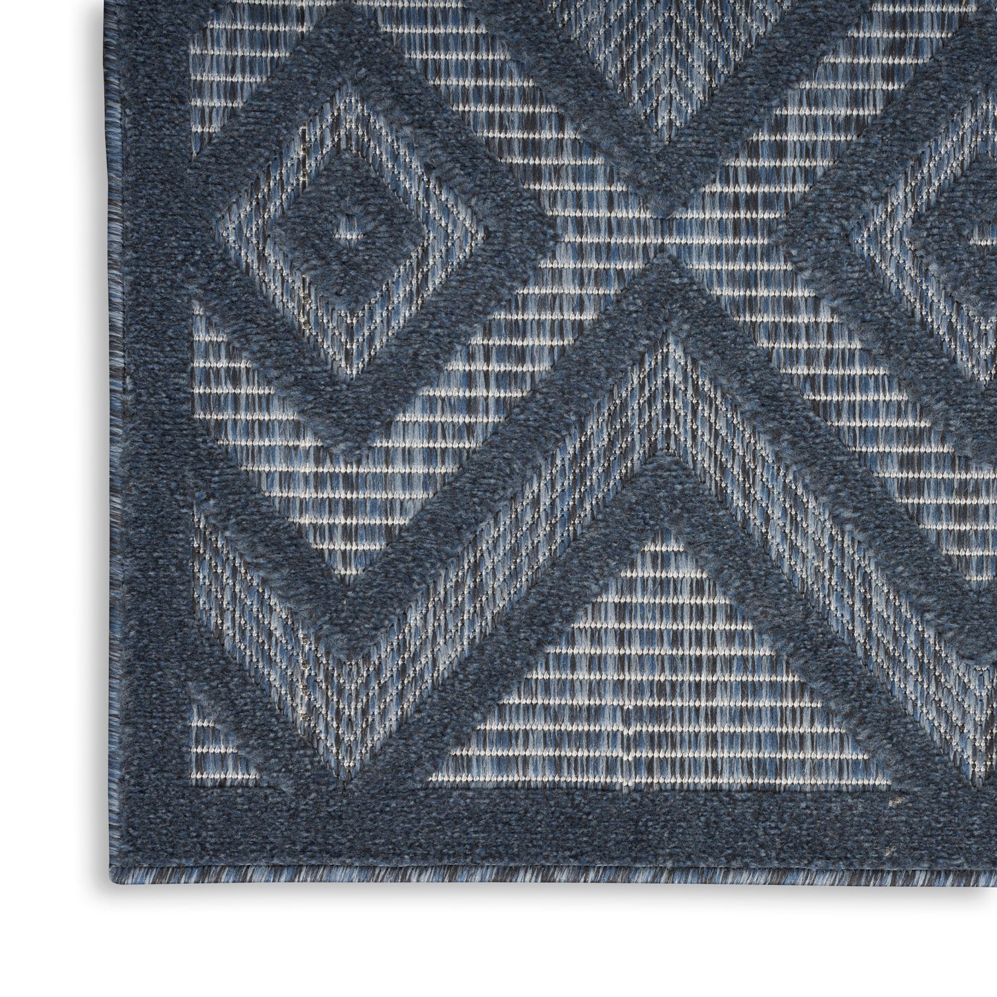 Nourison Versatile 9' x 12' Navy Blue Modern Rug