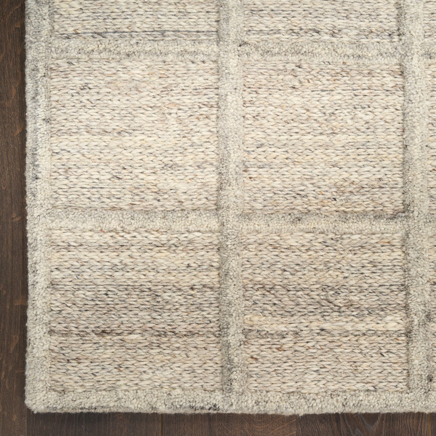 DKNY Pure Framework 8' x 10' Silver Modern Indoor Rug