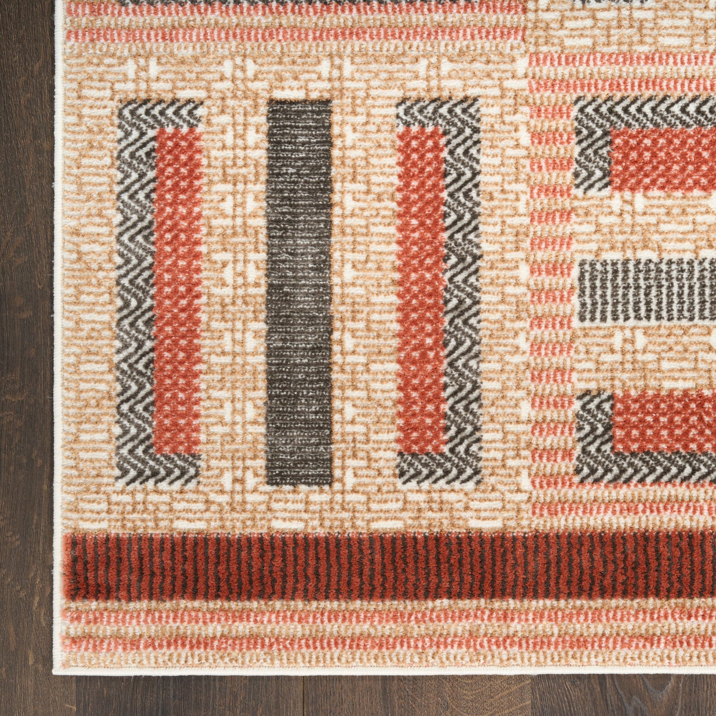 Nourison Nordic 4' x 6' Multicolor Modern Indoor Rug
