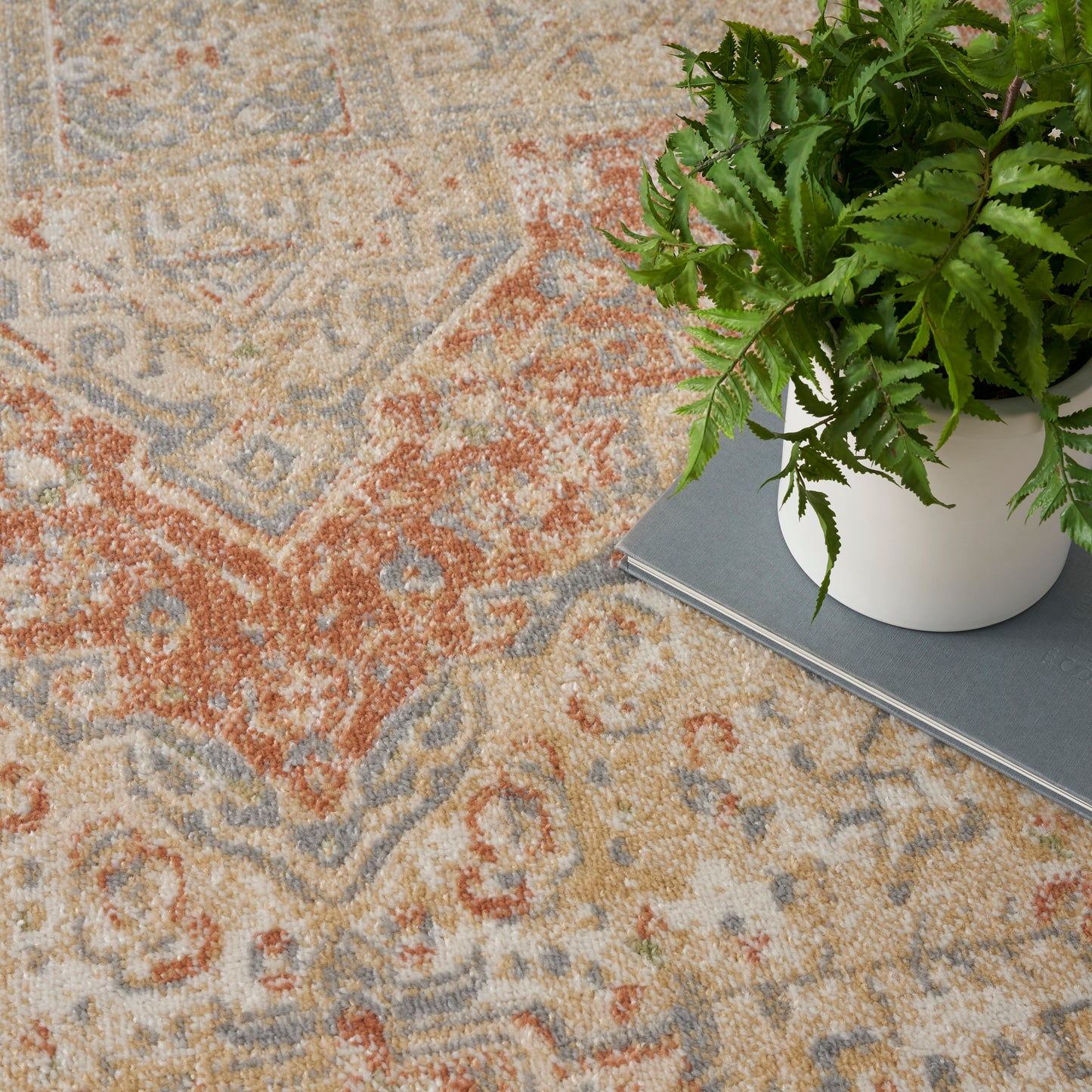 Nourison Nourison Essentials Persian 10' x 14' Beige Rust Vintage Rug
