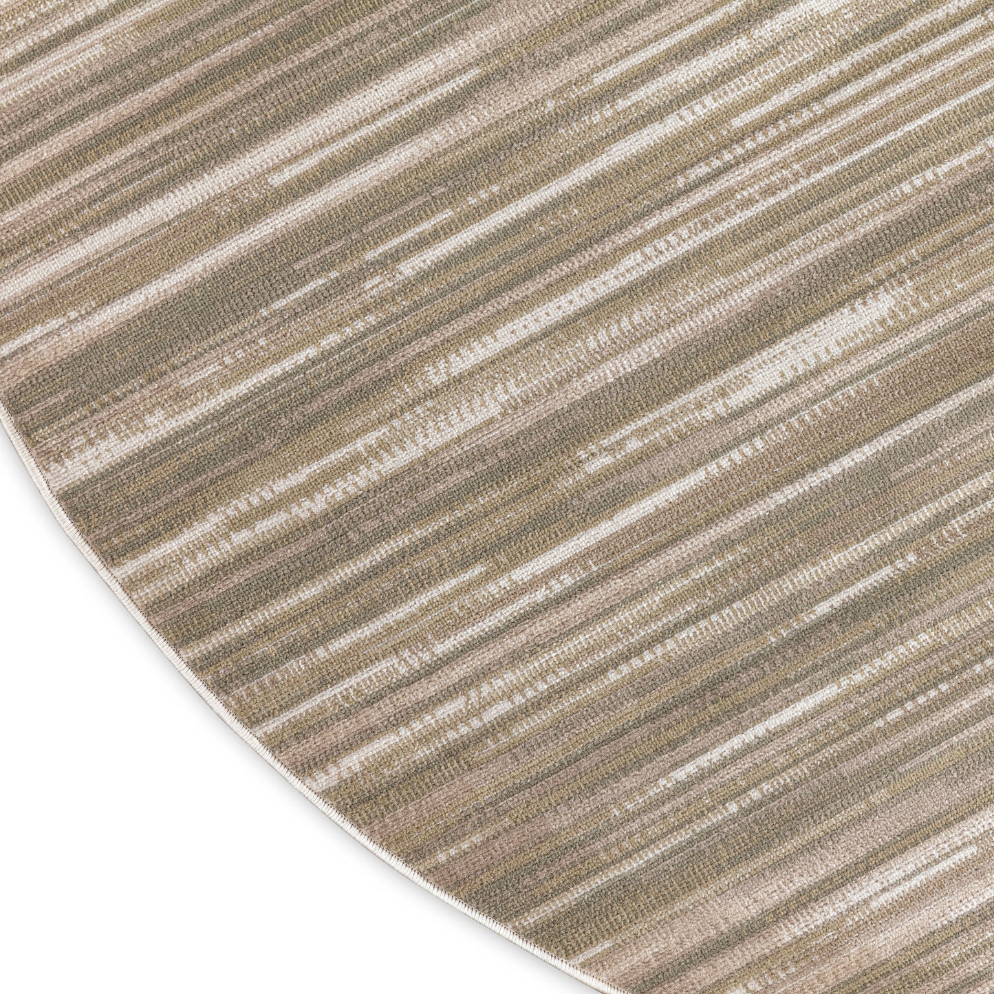 Nourison Jubilant 8' x Round Green Ivory Modern Indoor Rug