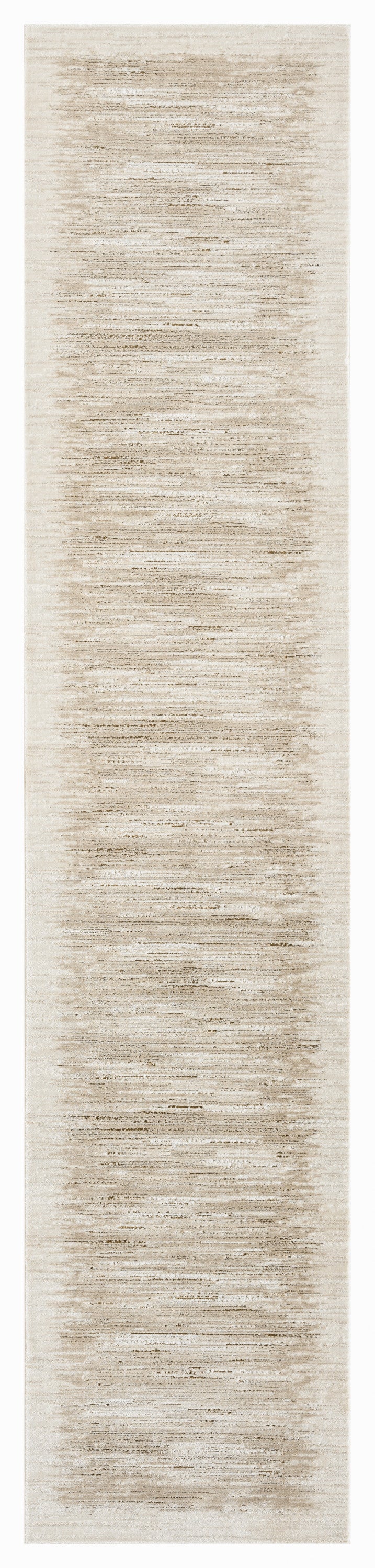 DKNY Grand Street 2'2" x 10' Ivory Taupe Modern Indoor Rug