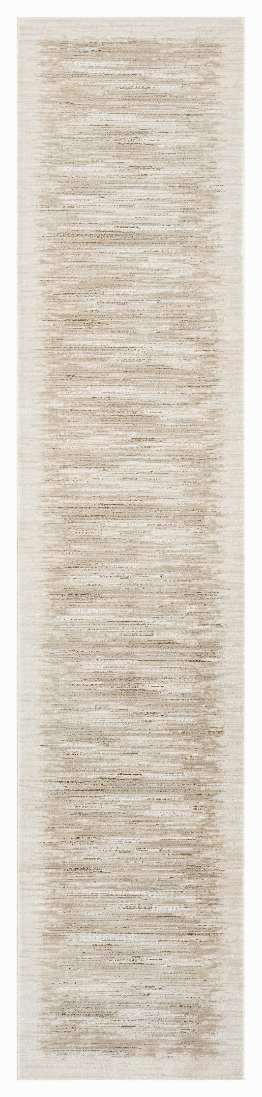 DKNY Grand Street 2'2" x 10' Ivory Taupe Modern Indoor Rug