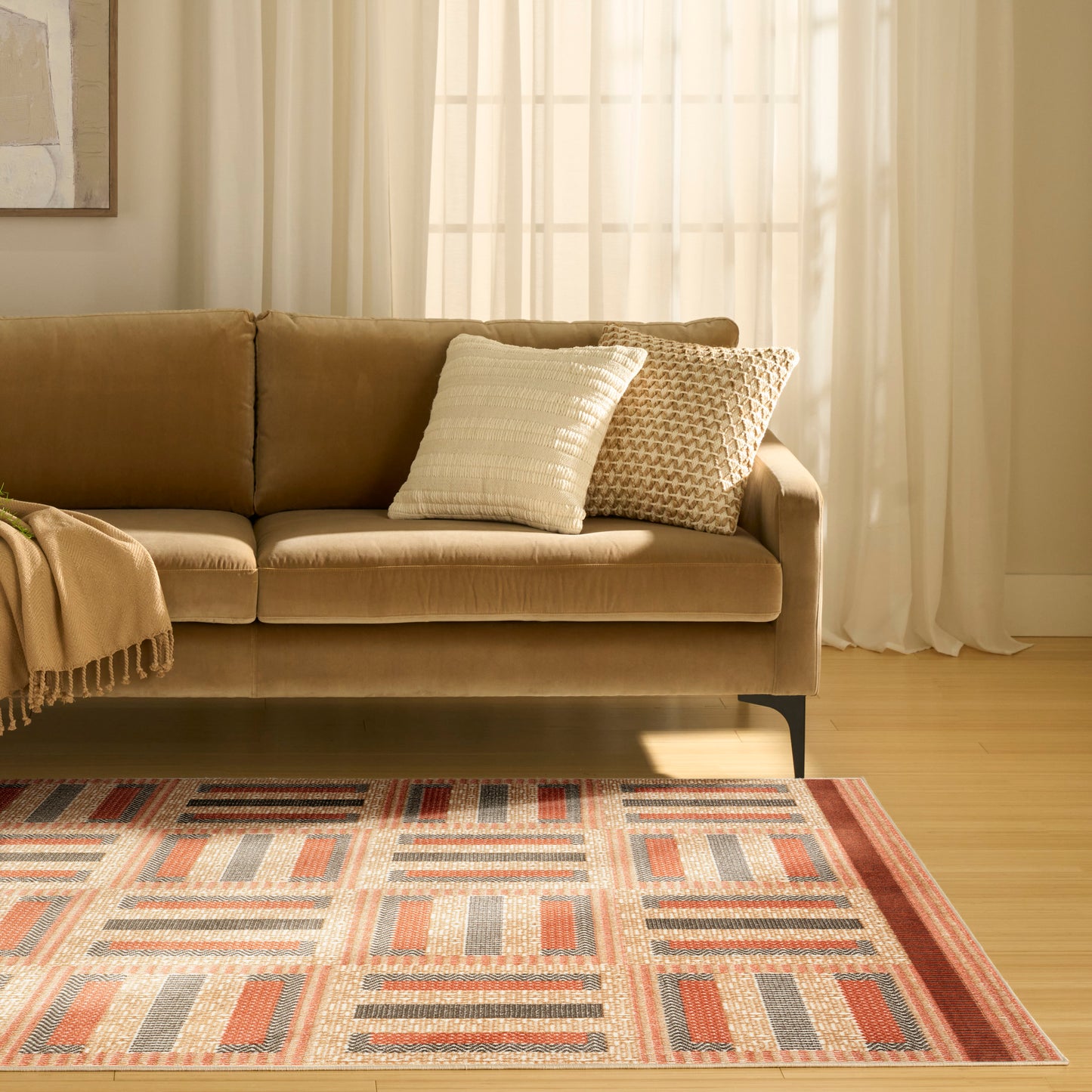 Nourison Nordic 5' x 7' Multicolor Modern Indoor Rug