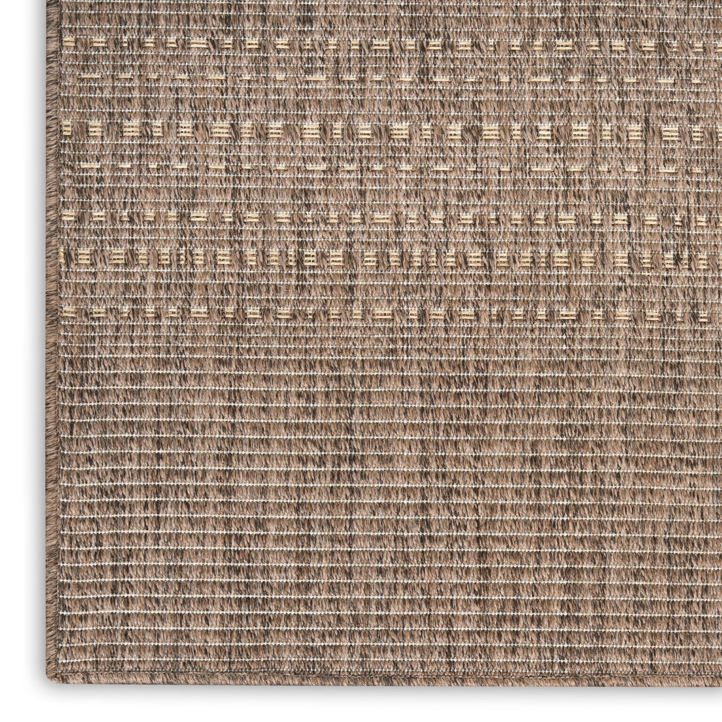Nourison Tulum 5'3" x 7' Brown Outdoor Rug