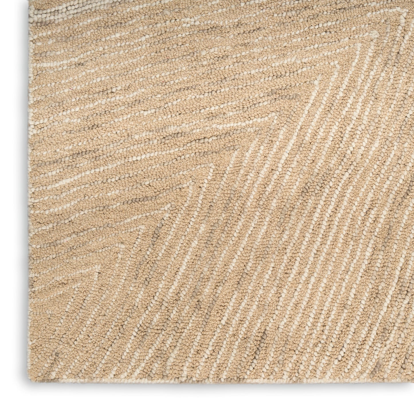 DKNY Pure Angles 5'3" x 7'3" Camel Modern Indoor Rug