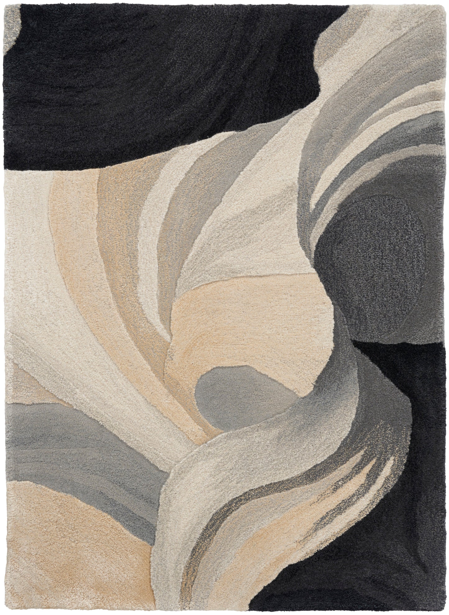 Nourison Prismatic 2' x 3' Ivory Black Modern Indoor Rug