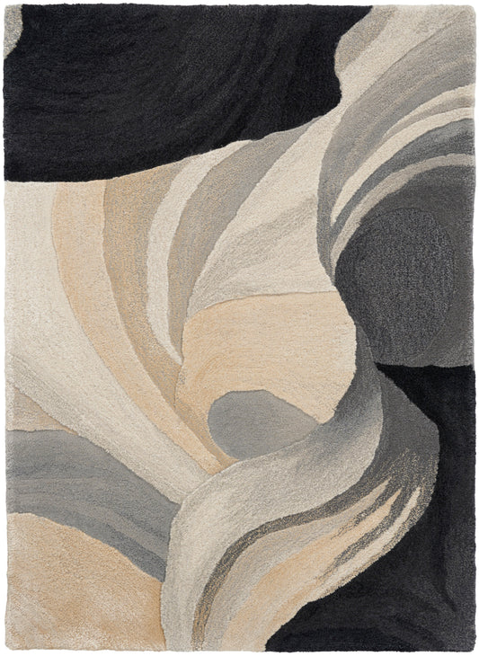 Nourison Prismatic 2' x 3' Ivory Black Modern Indoor Rug