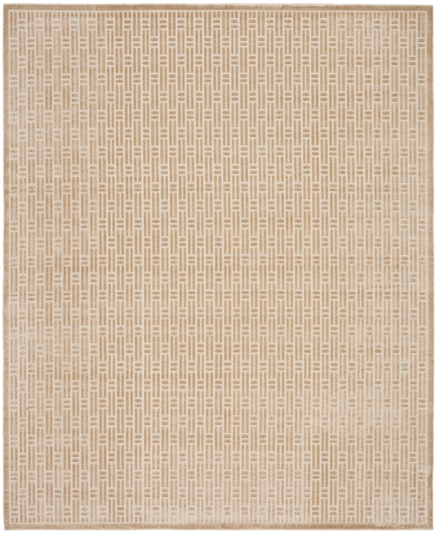 Nourison Washable Charm 8' x 10' Beige Ivory Modern Indoor Rug