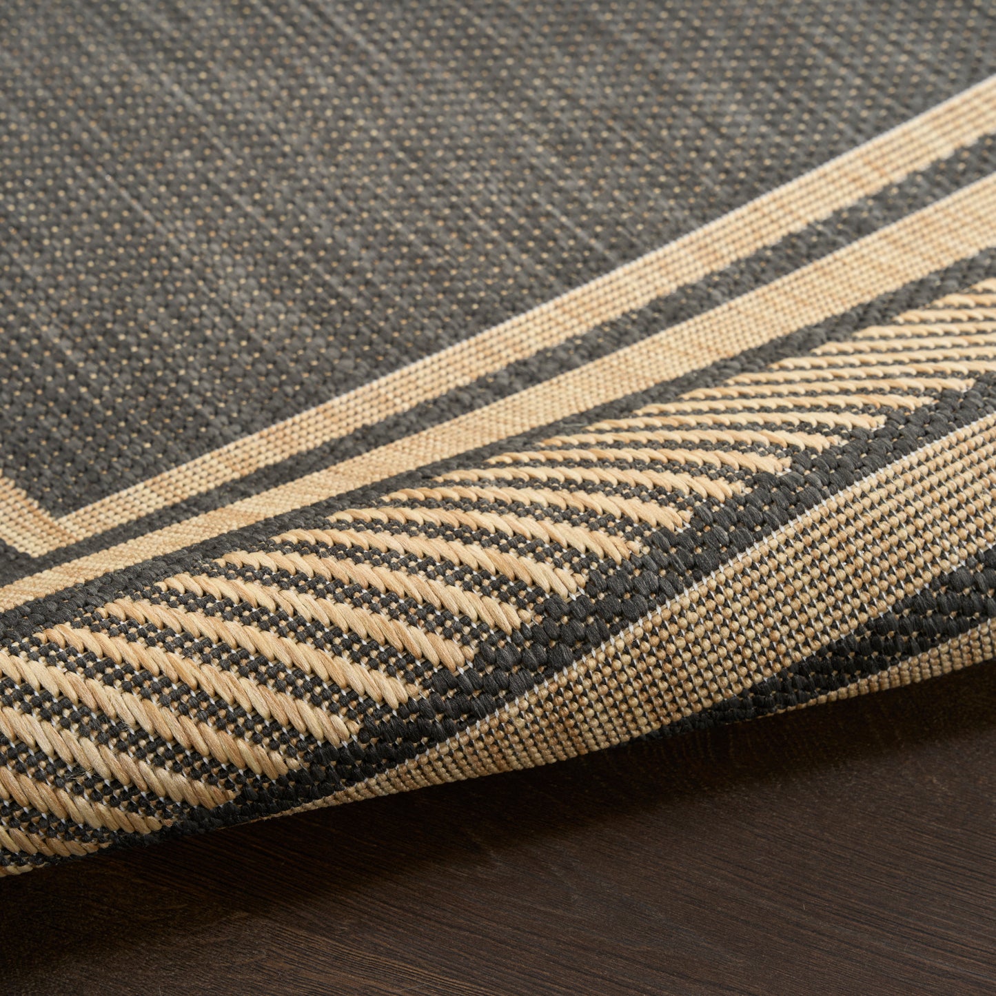Nourison Horizon Indoor/Outdoor 8' x 10' Charcoal Modern Rug