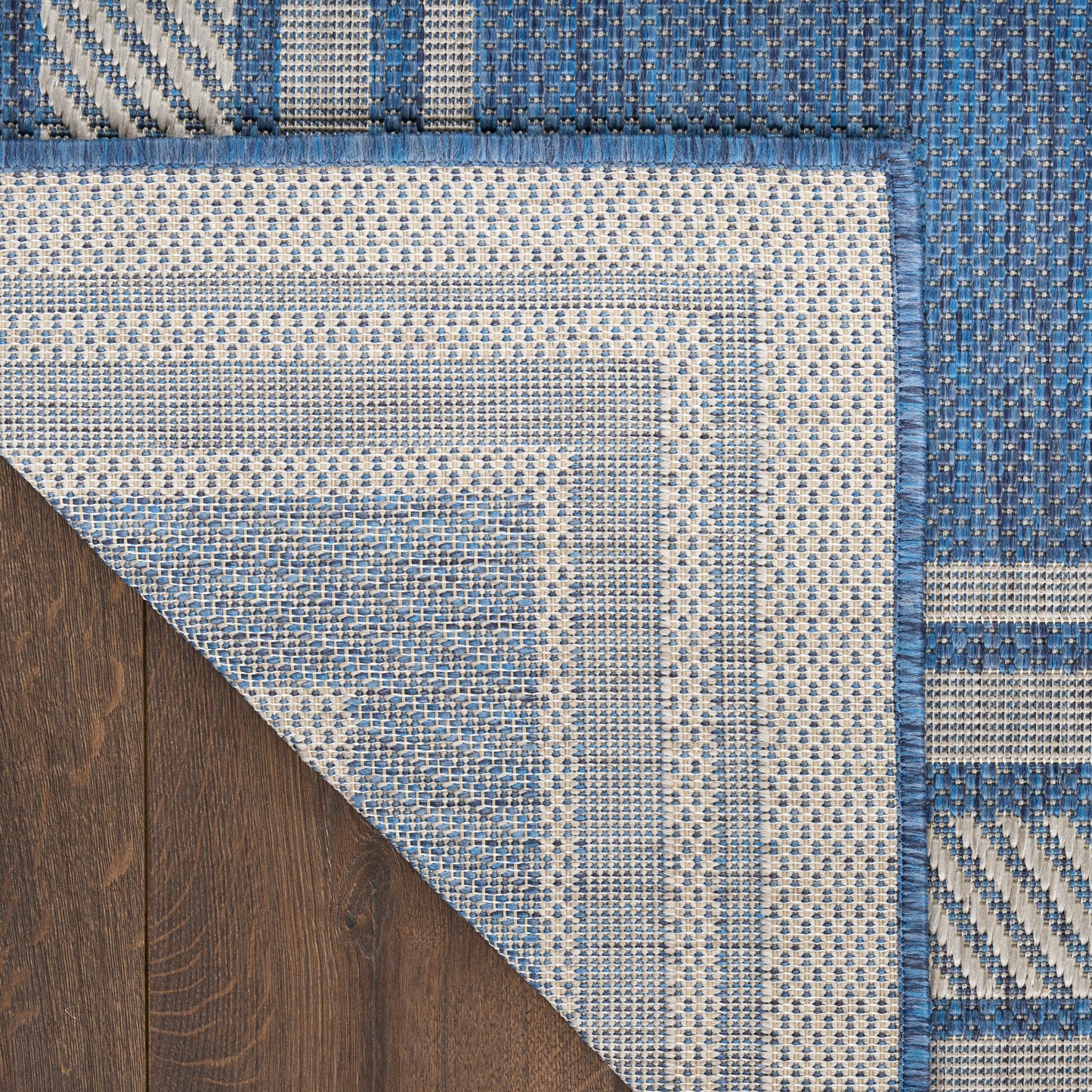 Nourison Horizon Indoor/Outdoor 6' x 9' Denim Modern Rug