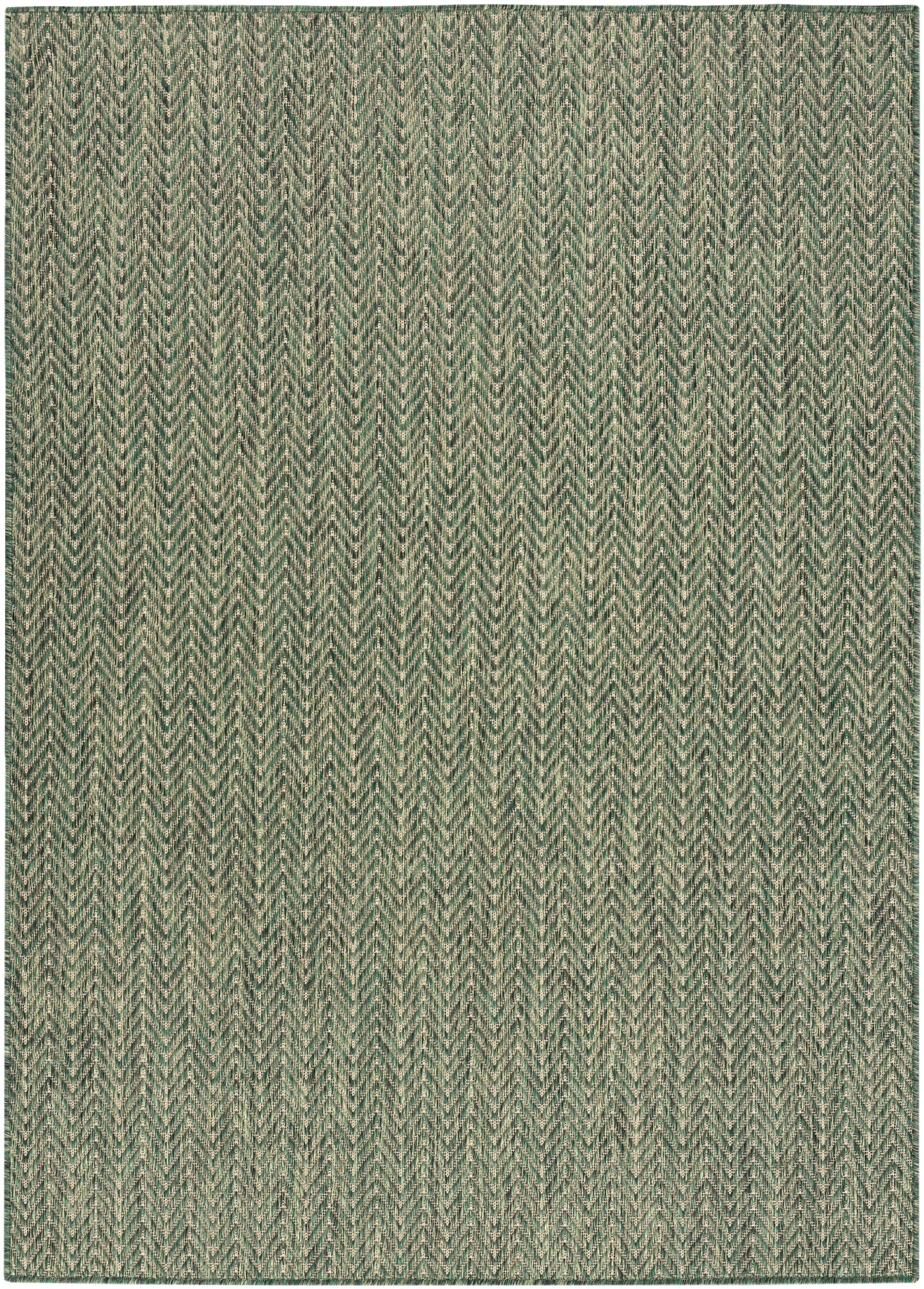 Nourison Horizon Indoor/Outdoor 4' x 6' Green Modern Rug