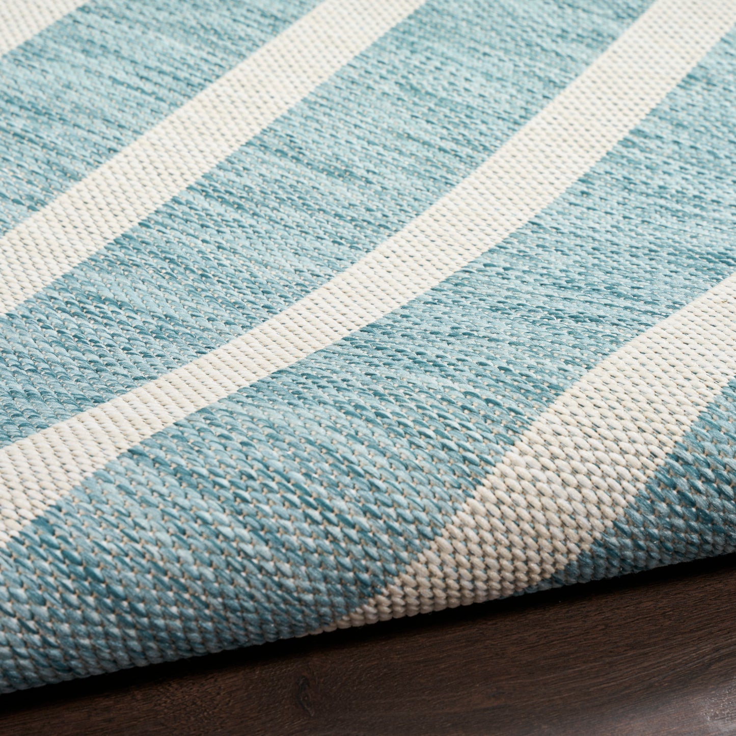 Nourison Positano 10' x 14' Aqua Ivory Modern Rug
