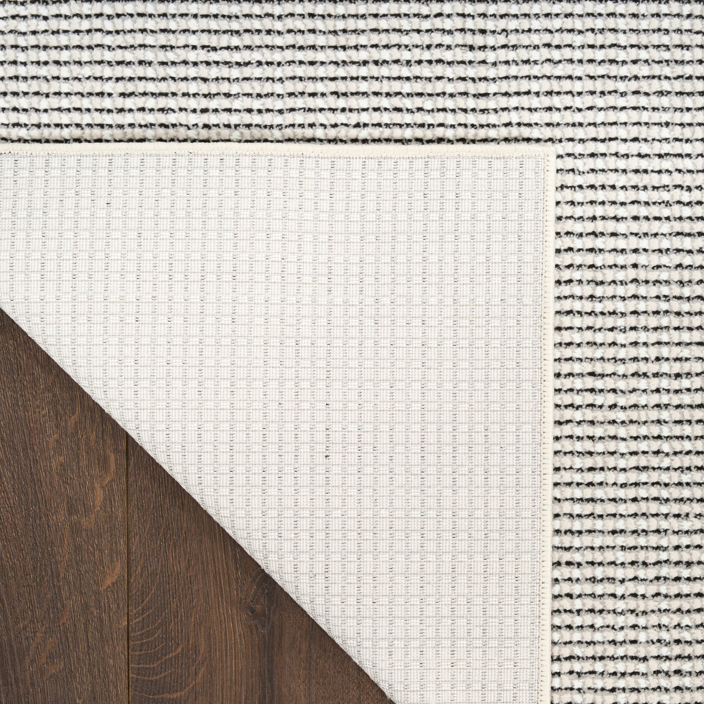 DKNY Atlantic Avenue 7'10" x 9'10" Ivory Black Modern Indoor Rug