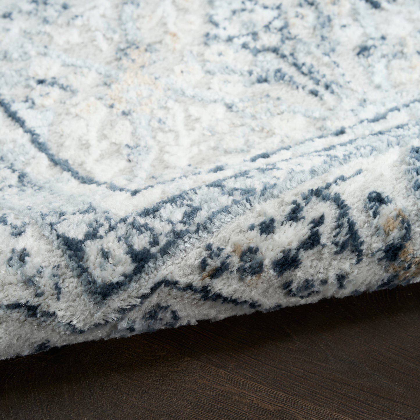 Nourison Dekor 4' x 6' Grey Navy Vintage Indoor Rug