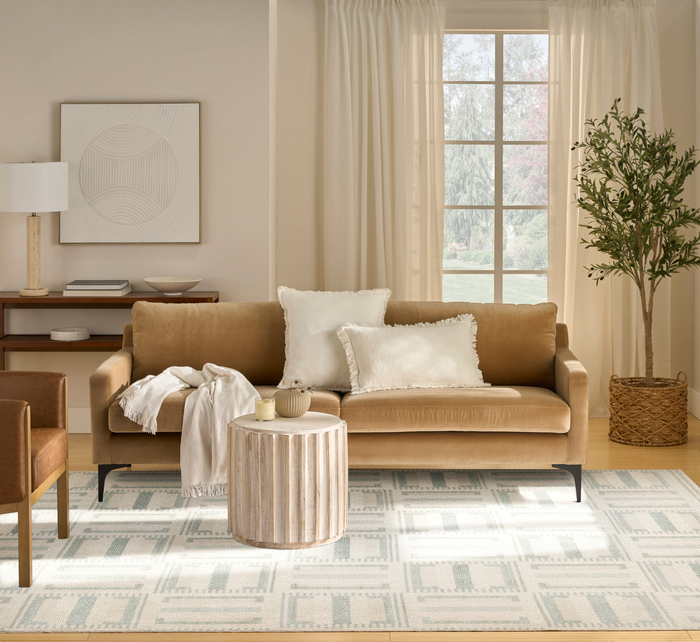 Nourison Nordic 8' x 10' Ivory Blue Modern Indoor Rug