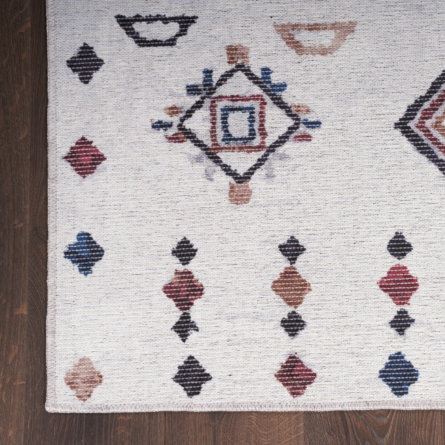 Nourison New Concept Washables 2' x 3'9" Ivory Multicolor Bohemian Indoor Rug