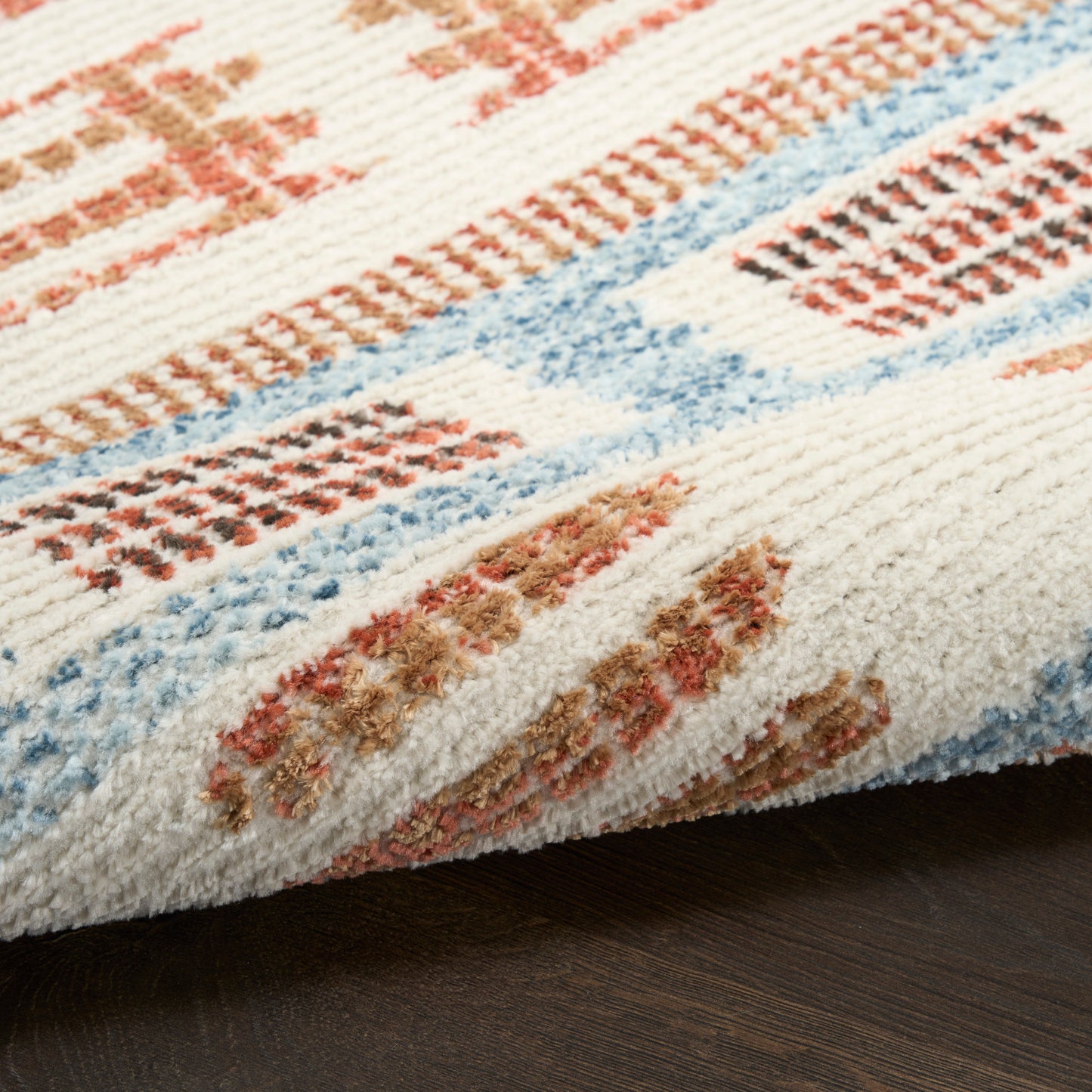 Nourison Nordic 5' x 7' Ivory Rust Modern Indoor Rug