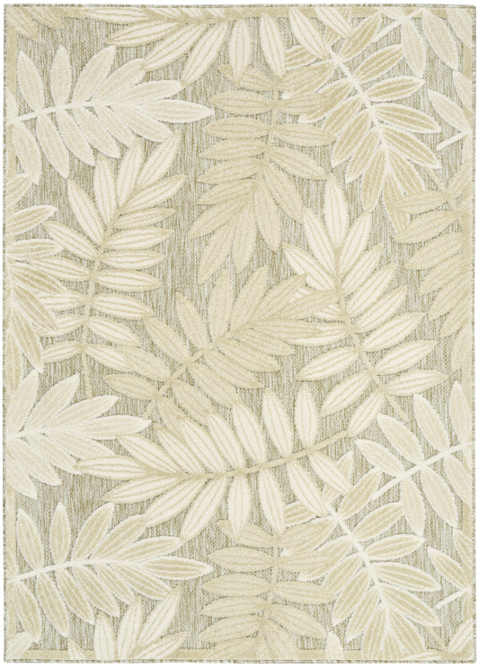 Nourison Aloha 5'3" x 7'5" Ivory Sage Modern Rug