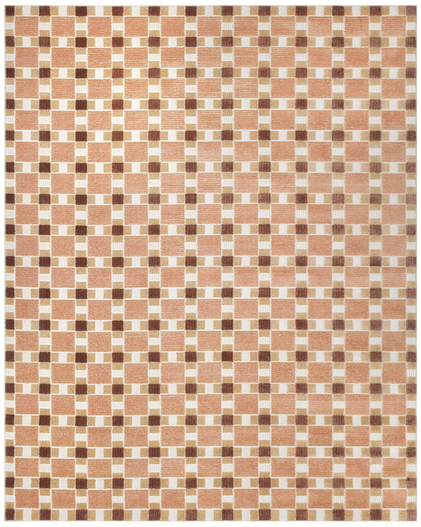Nourison Nordic 8' x 10' Rust Modern Indoor Rug