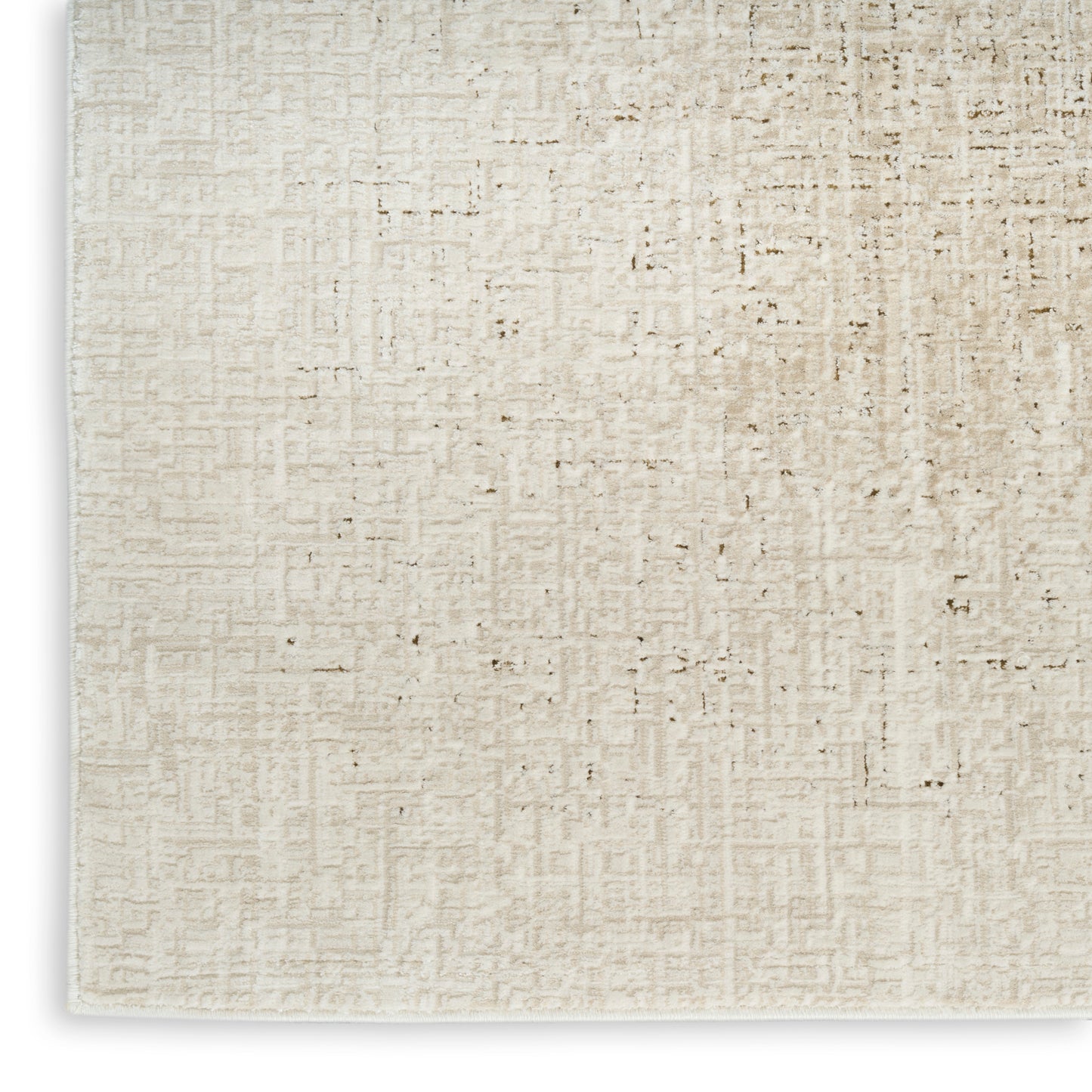 DKNY Grand Street 9' x 12' Ivory Beige Modern Indoor Rug