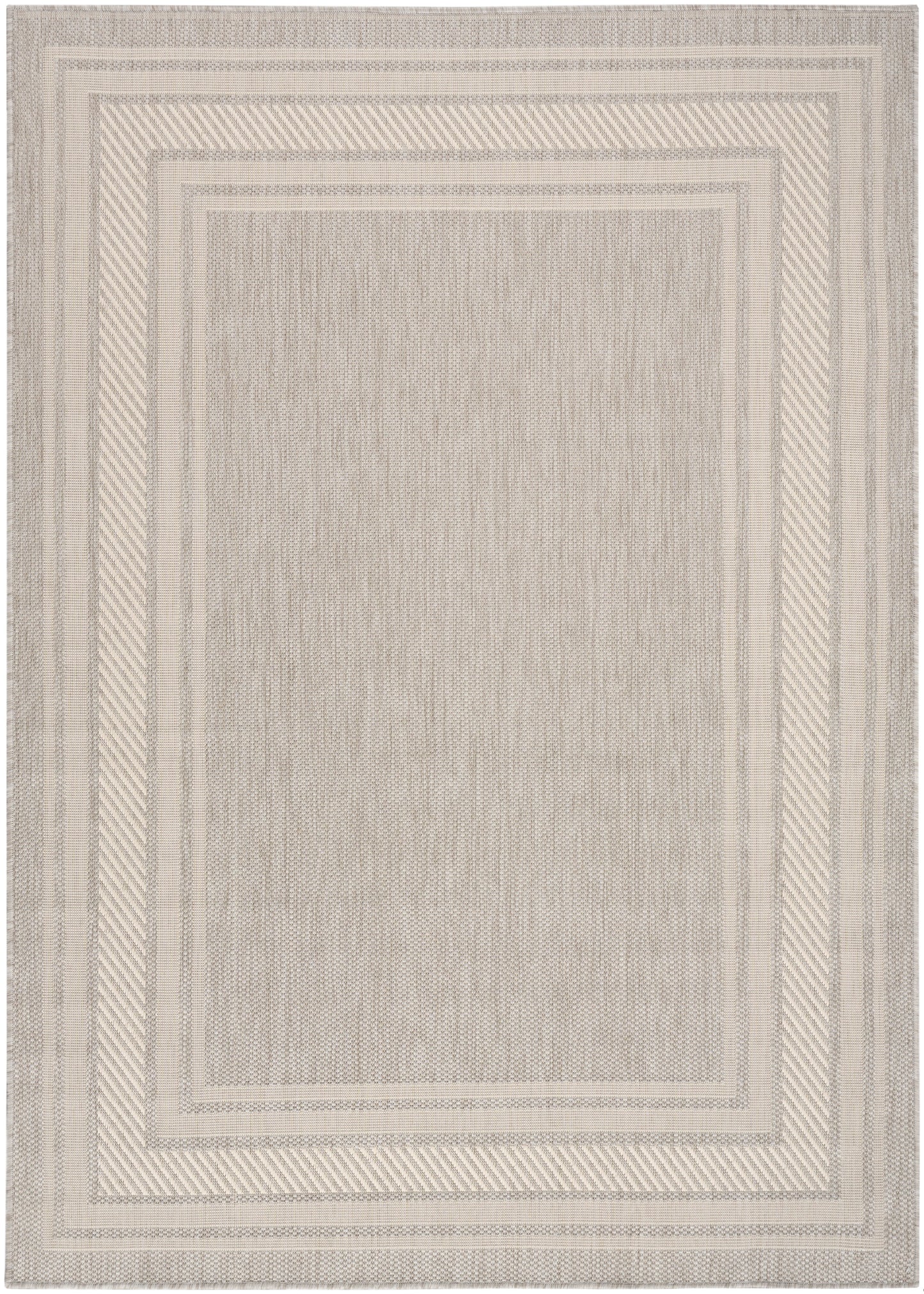 Nourison Horizon Indoor/Outdoor 6' x 9' Grey Modern Rug