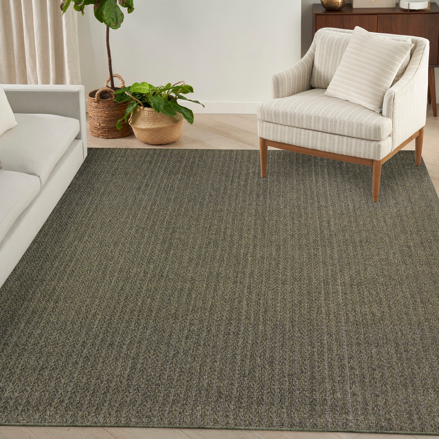 Nourison Tulum 8' x 10' Olive Outdoor Rug