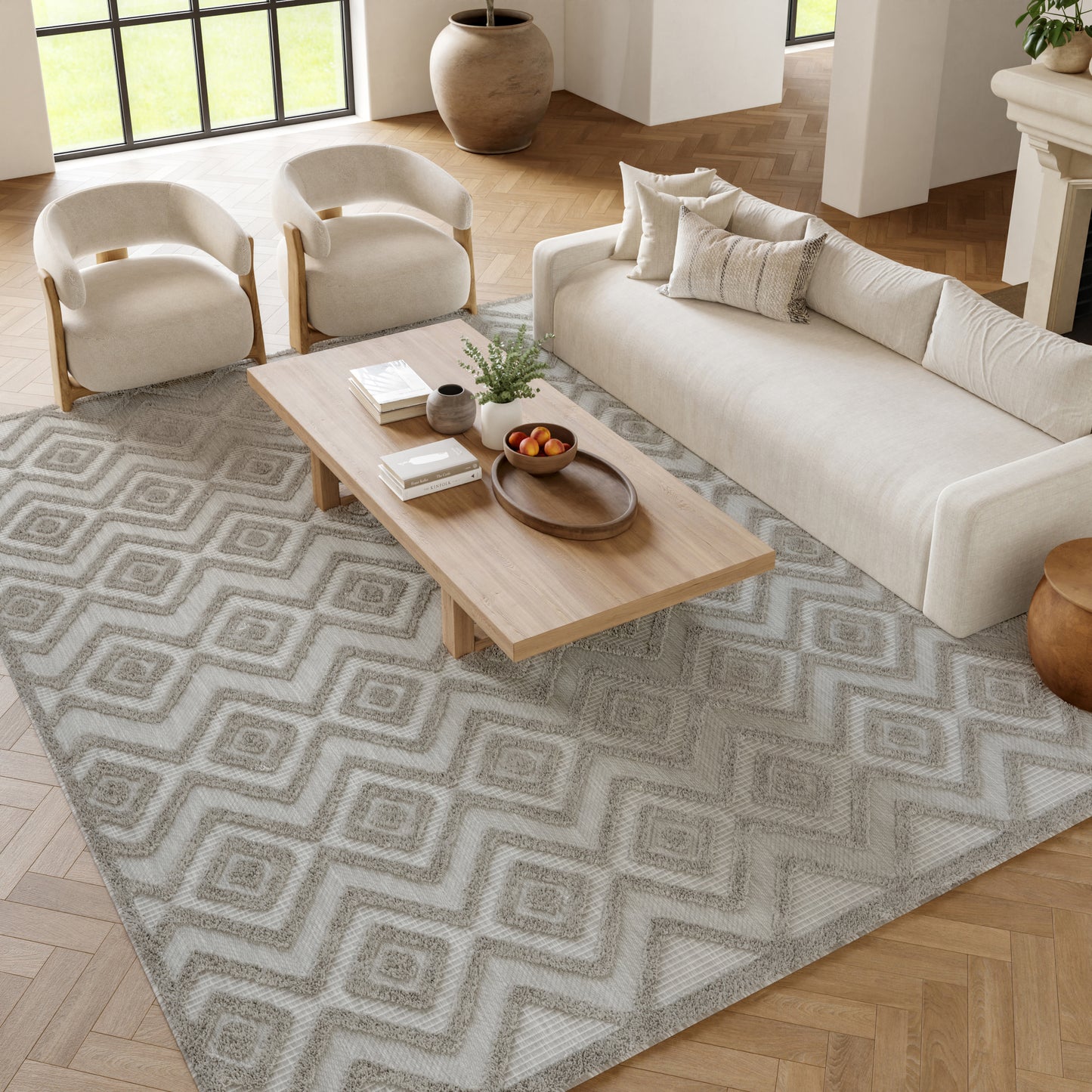 Nourison Versatile 9' x 12' Silver Grey Modern Rug