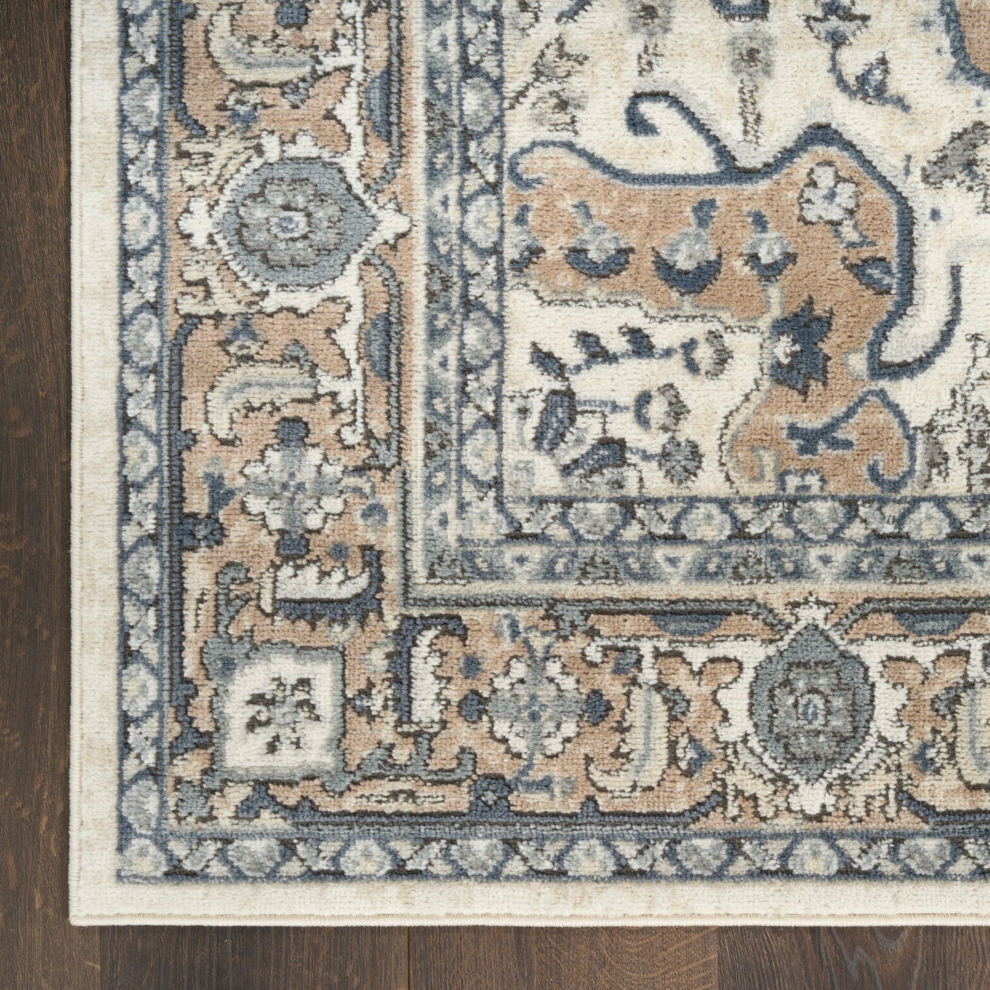 Nourison Quarry 2'2" x 10' Ivory Taupe Vintage Indoor Rug