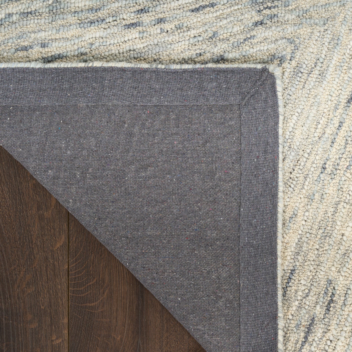 DKNY Pure Angles 5'3" x 7'3" Grey Modern Indoor Rug