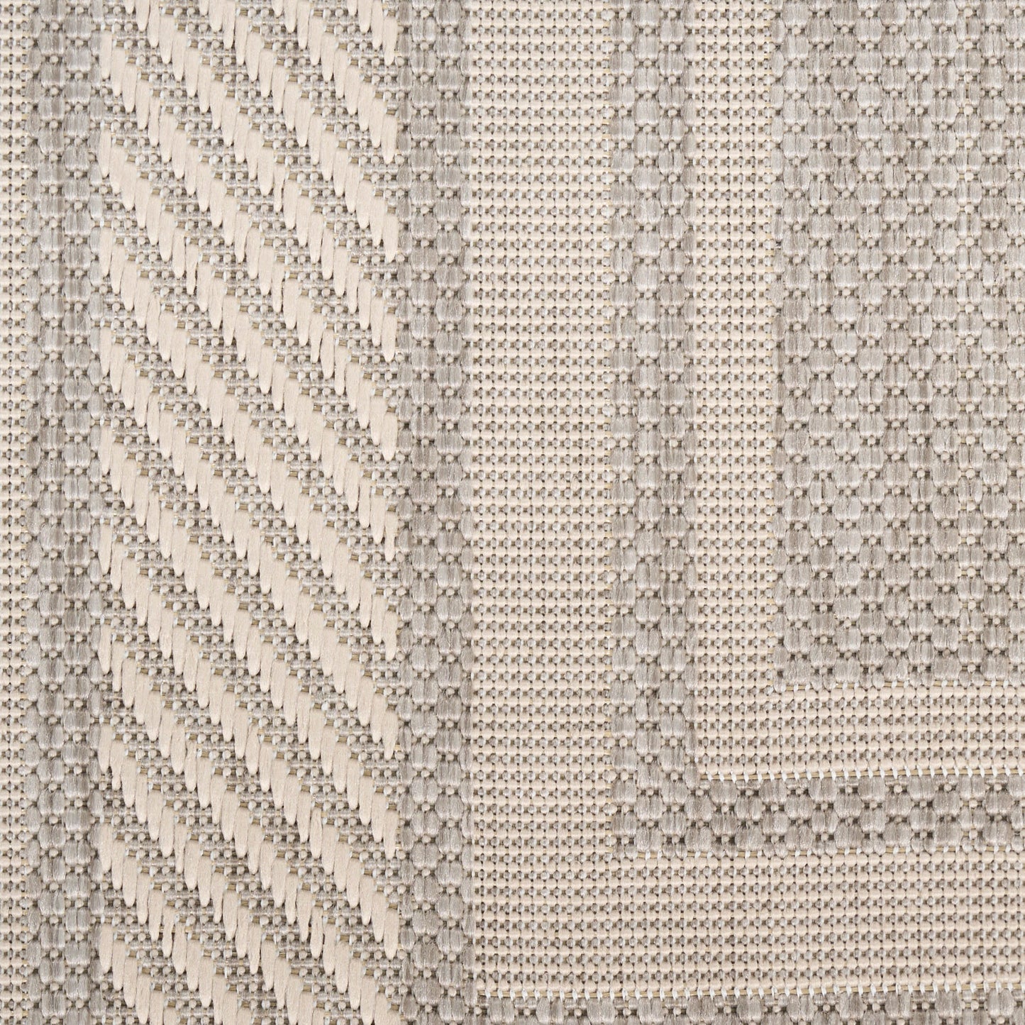 Nourison Horizon Indoor/Outdoor 4' x 6' Grey Modern Rug