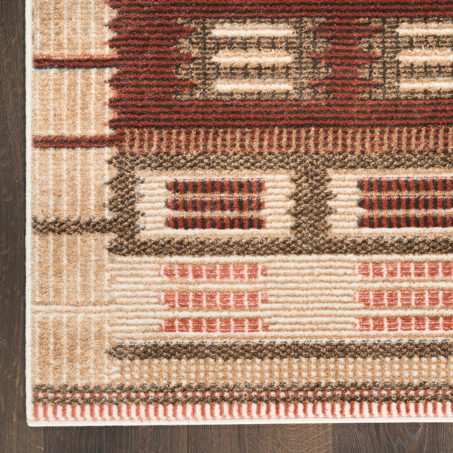 Nourison Nordic 5' x 7' Rust Modern Indoor Rug