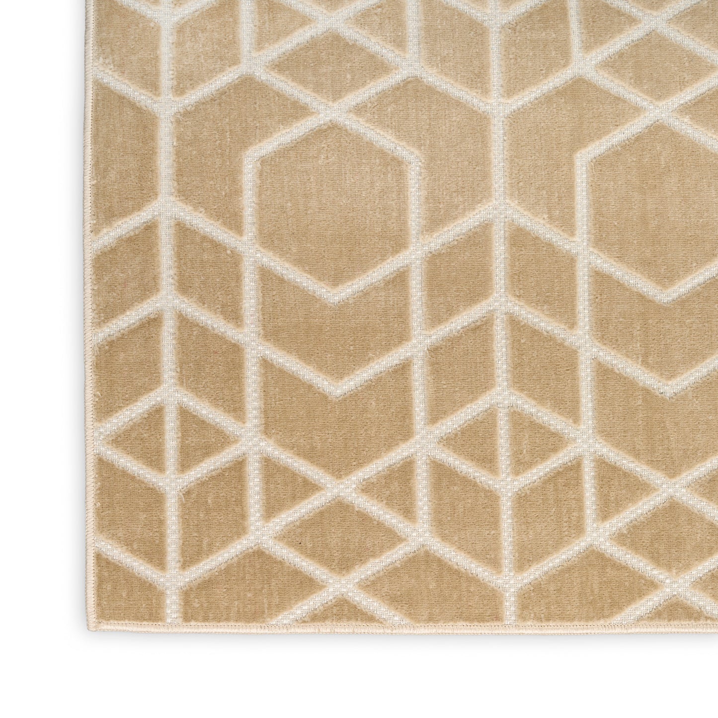 Nourison Washable Charm 8' x 10' Beige Ivory Modern Indoor Rug