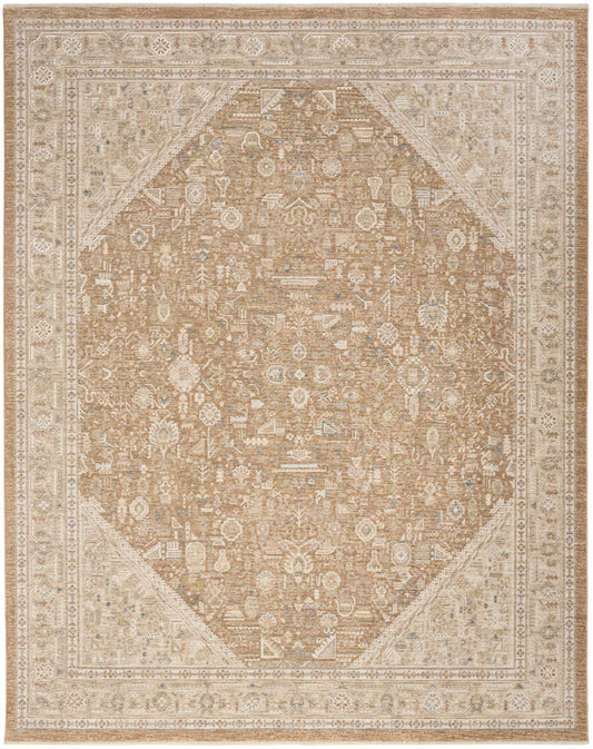 Nourison Retreat 9'6" x 13'2" Mocha Vintage Indoor Rug