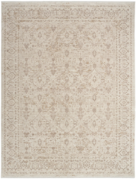 Nourison Shadows 6' x 9' Ivory Grey Vintage Indoor Rug