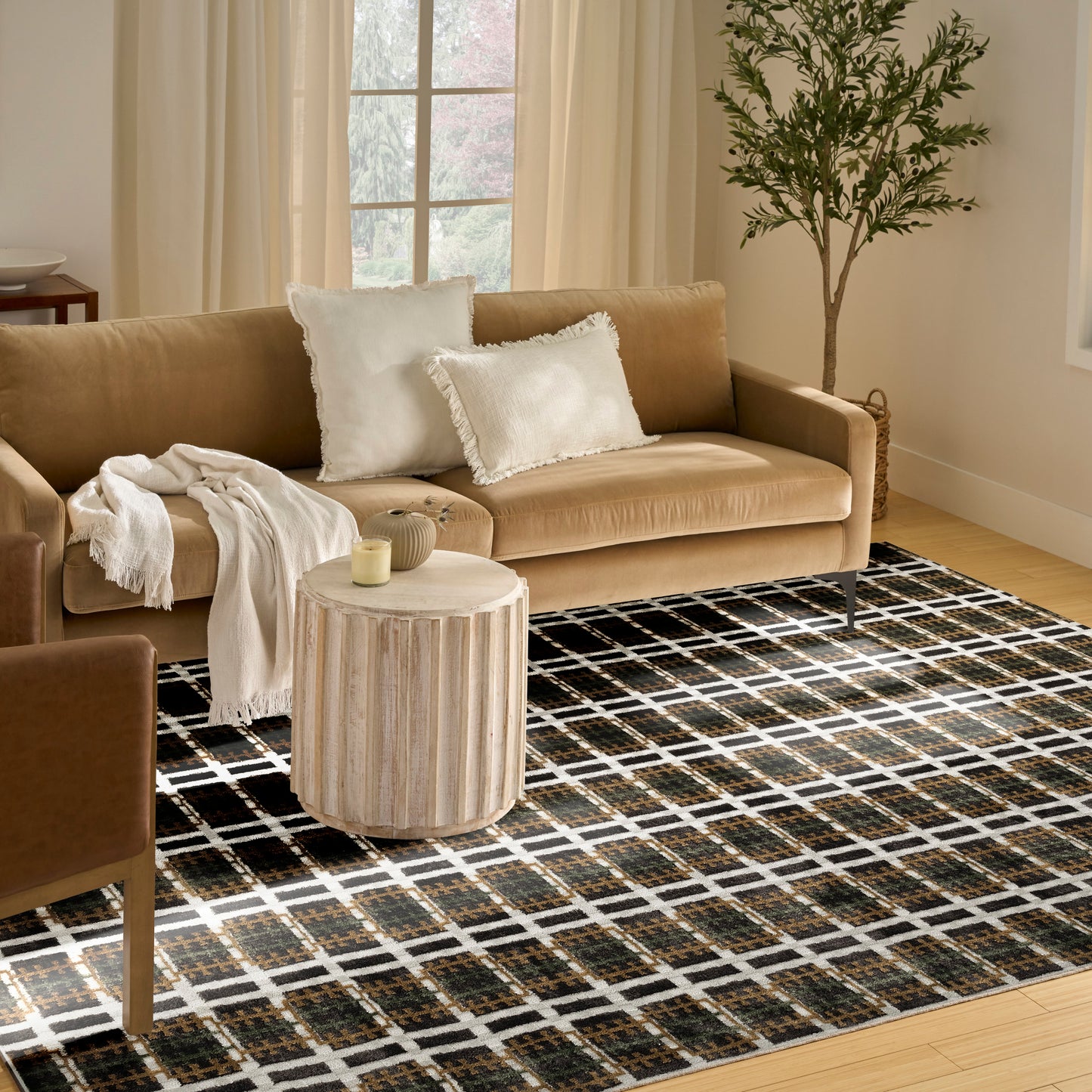 Nourison Nordic 8' x 10' Charcoal Multicolor Modern Indoor Rug