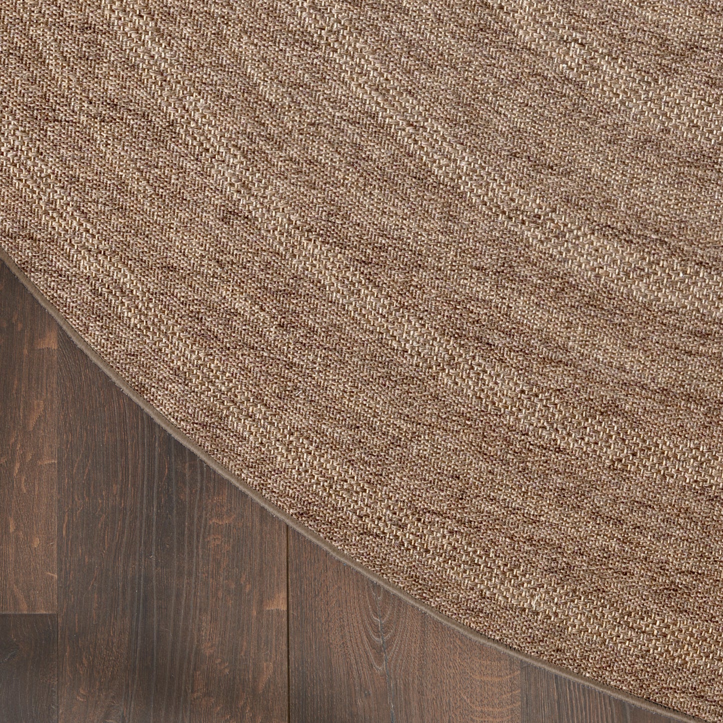 Nourison Tulum 8' x Round Brown Outdoor Rug