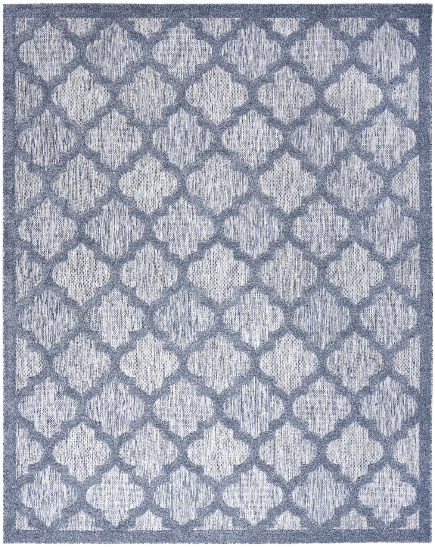 Nourison Easy Care 9' x 12' Denim Blue Modern Rug