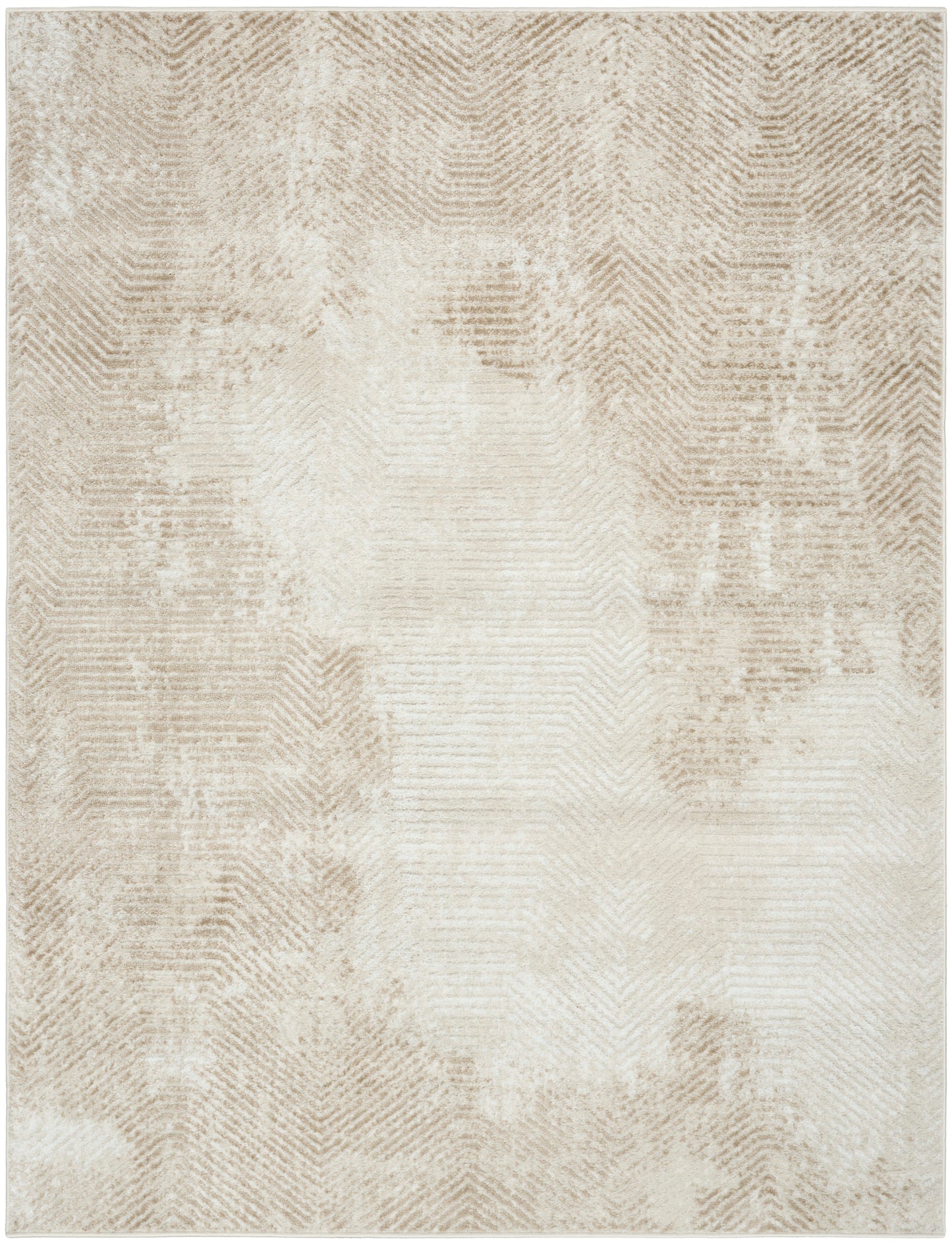 Nourison Dekor 5'3" x 7' Ivory Taupe Modern Indoor Rug