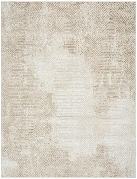 Nourison Dekor 5'3" x 7' Ivory Taupe Modern Indoor Rug
