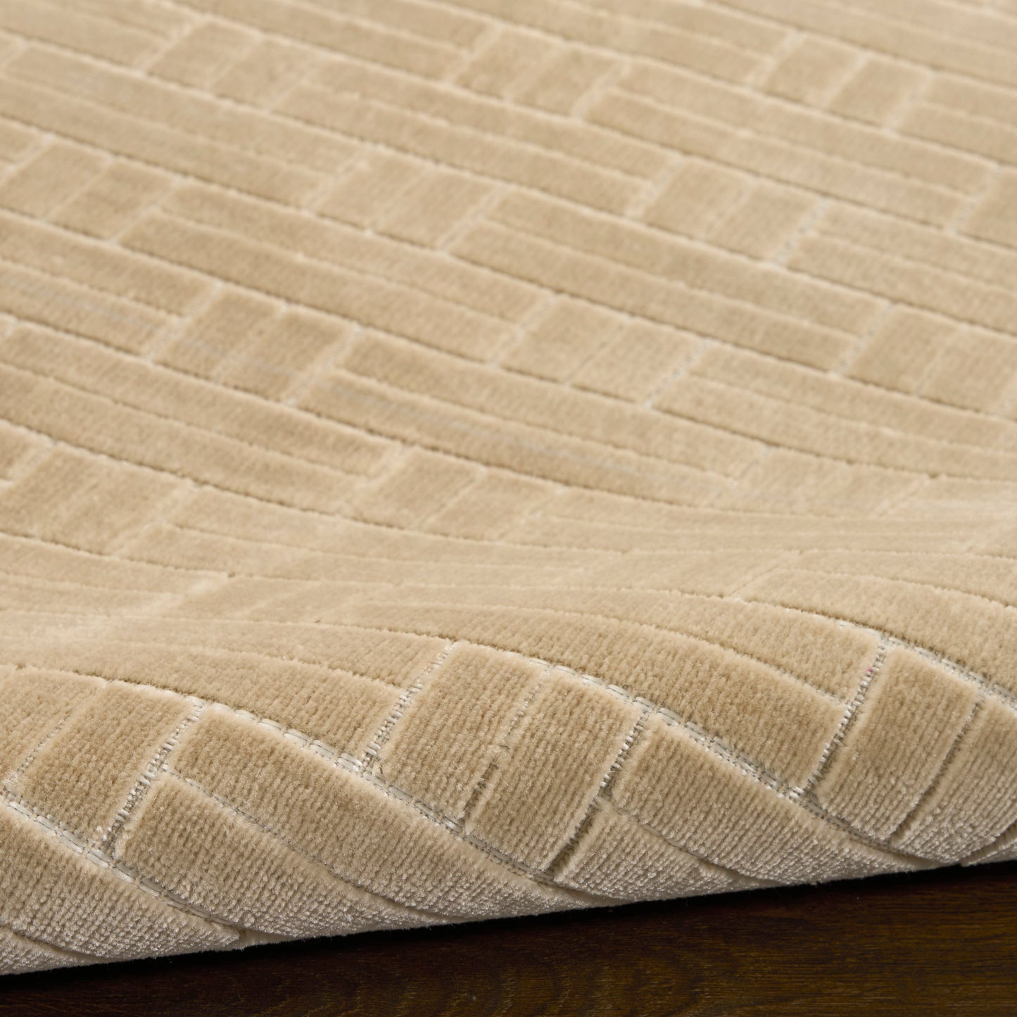 Nourison Washable Charm 9' x 12' Beige Ivory Modern Indoor Rug