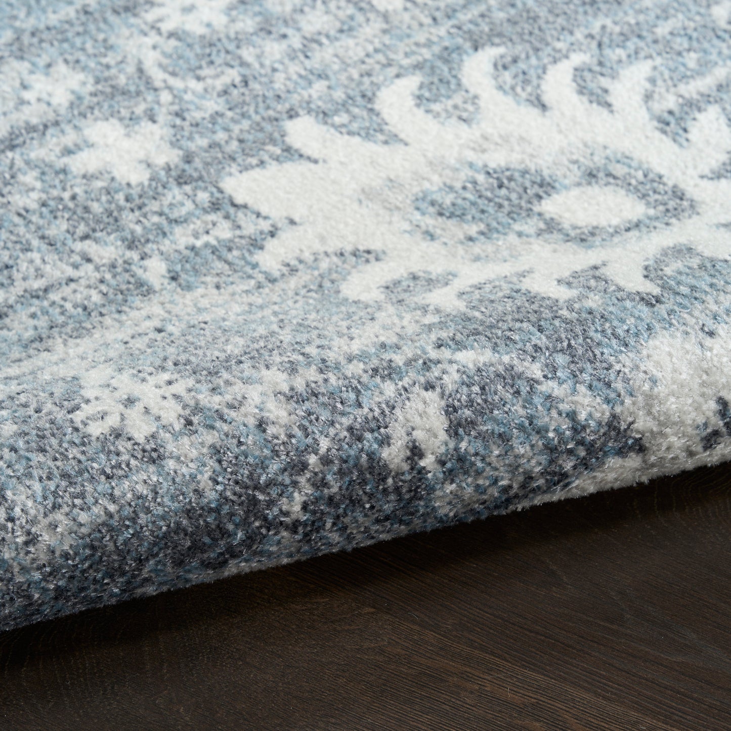 Nourison Astra Machine Washable 9' x 12' Denim Vintage Indoor Rug