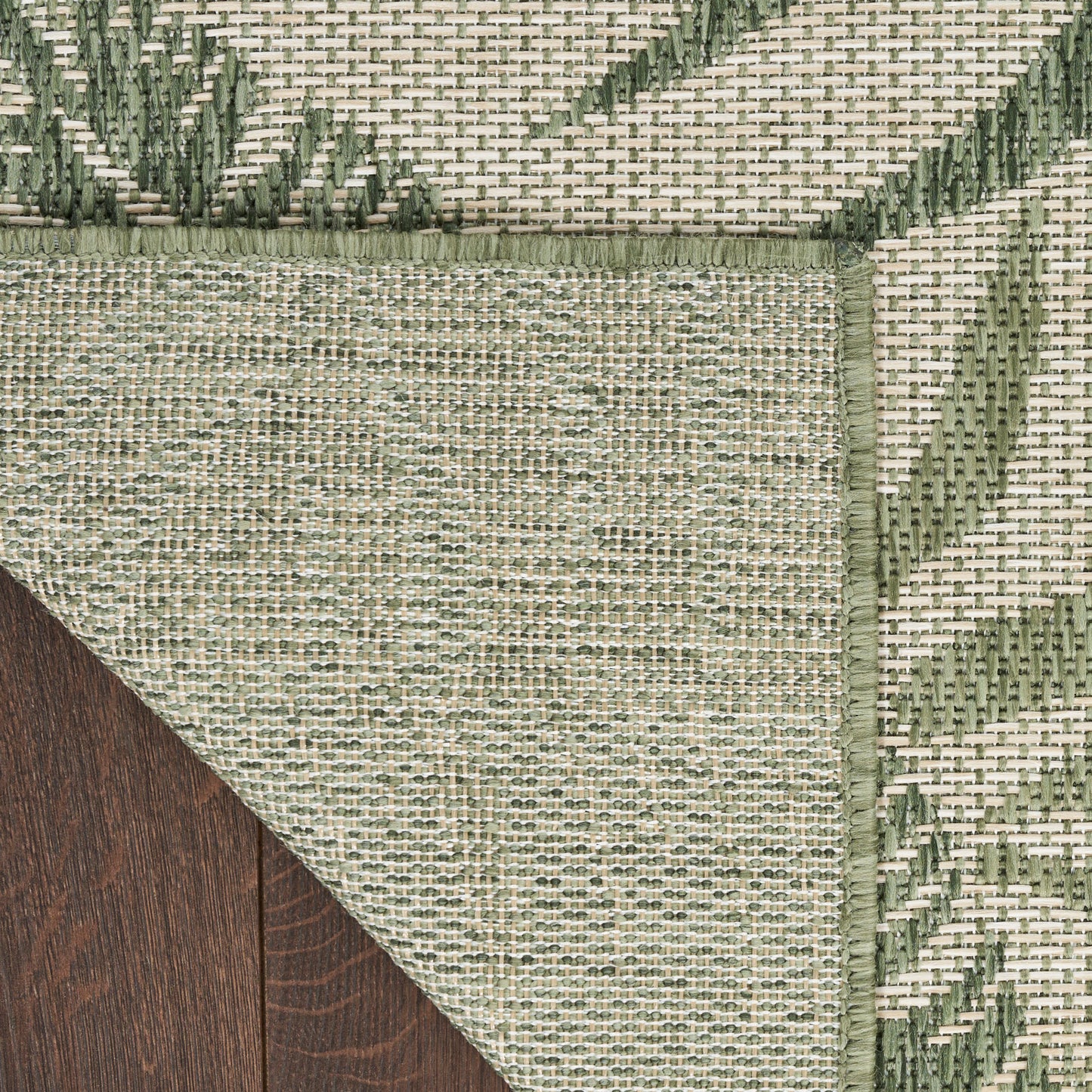 Nourison Garden Oasis 10' x 14' Ivory Green Outdoor Rug