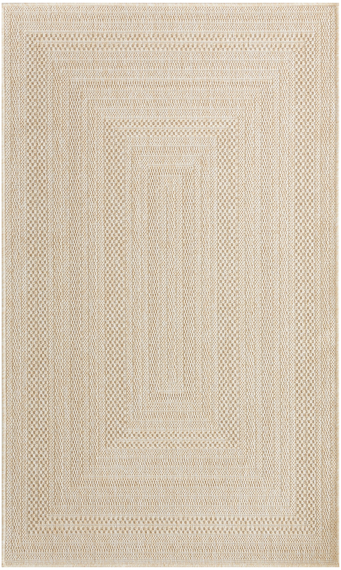 Nourison Tulum 3' x 5' Cream Outdoor Rug