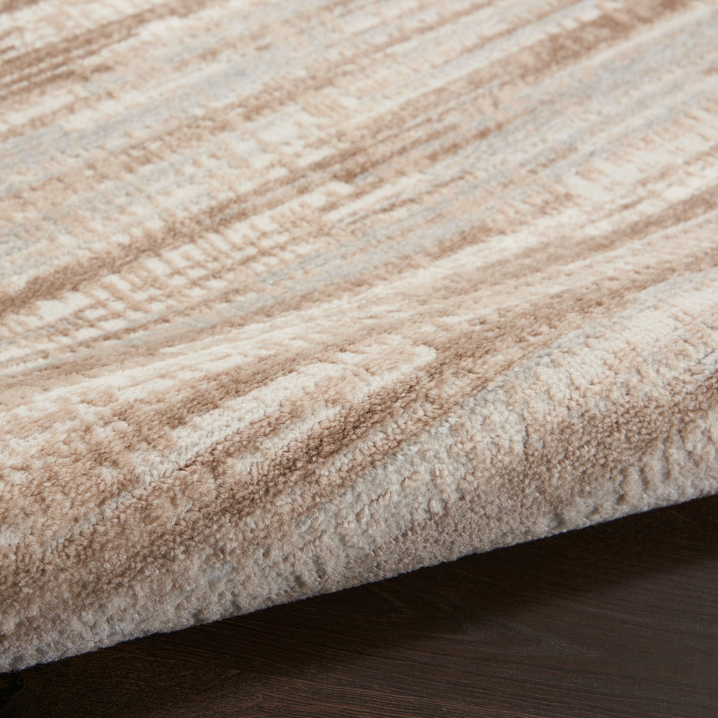 Nourison Elation 9' x 12' Ivory Grey Modern Indoor Rug