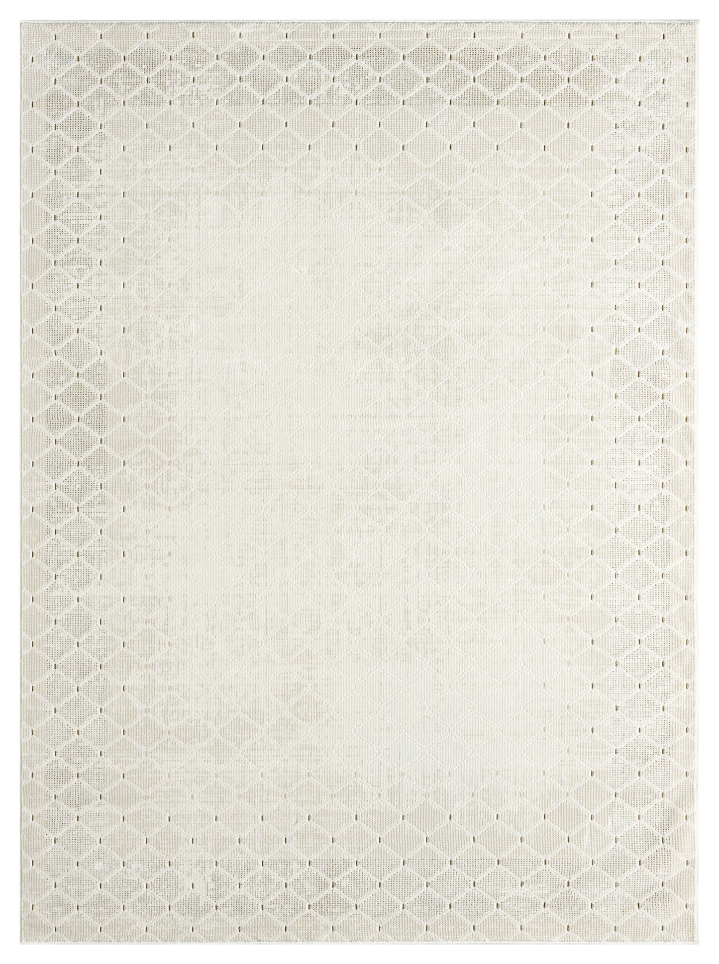 DKNY Grand Street 3'11" x 5'11" Ivory Modern Indoor Rug