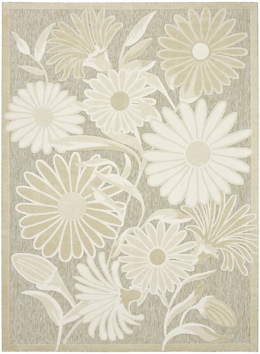 Nourison Aloha 9' x 12' Ivory Sage Outdoor Rug