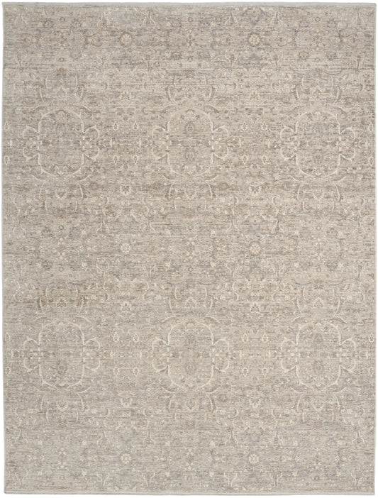 Nourison Shadows 7'10" x 9'10" Grey Vintage Indoor Rug