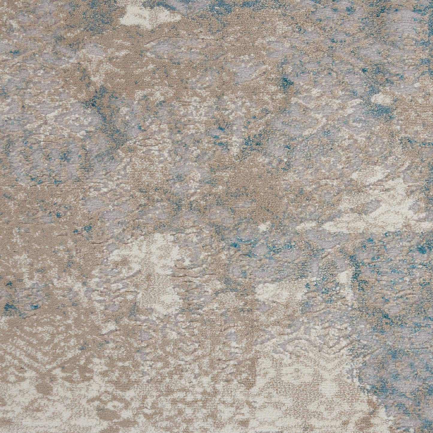 Nourison Karma 3'9" x 5'9" Ivory/Light Blue Vintage Indoor Rug